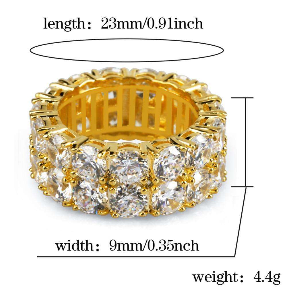 VVS Jewelry hip hop jewelry Hexagon CZ Bling Ring