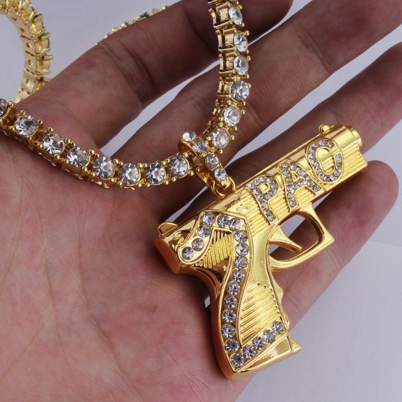 VVS Jewelry hip hop jewelry Iced Out 2Pac Cuban + Tennis Chain Bundle