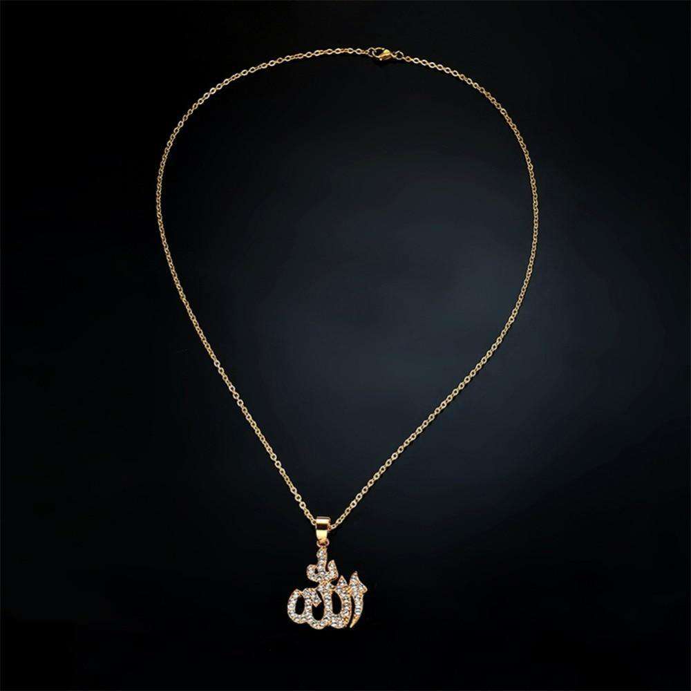 VVS Jewelry hip hop jewelry Islamic Allah Bling Pendant Necklace