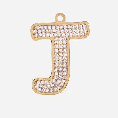 VVS Jewelry hip hop jewelry J Initial Dog Pendant