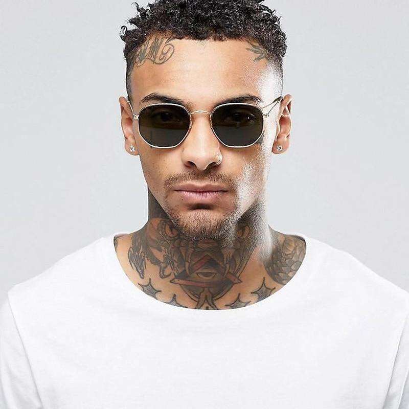 VVS Jewelry hip hop jewelry Jumpan Metal Square Frame Sunglasses