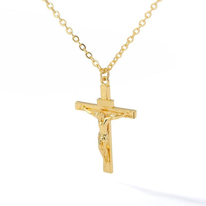 VVS Jewelry hip hop jewelry necklaces Gold Jesus Cross Pendant Necklace