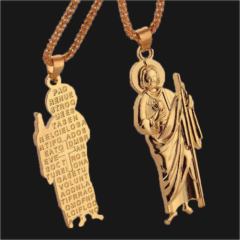 VVS Jewelry hip hop jewelry Padre Nuestro Pendant and Chain