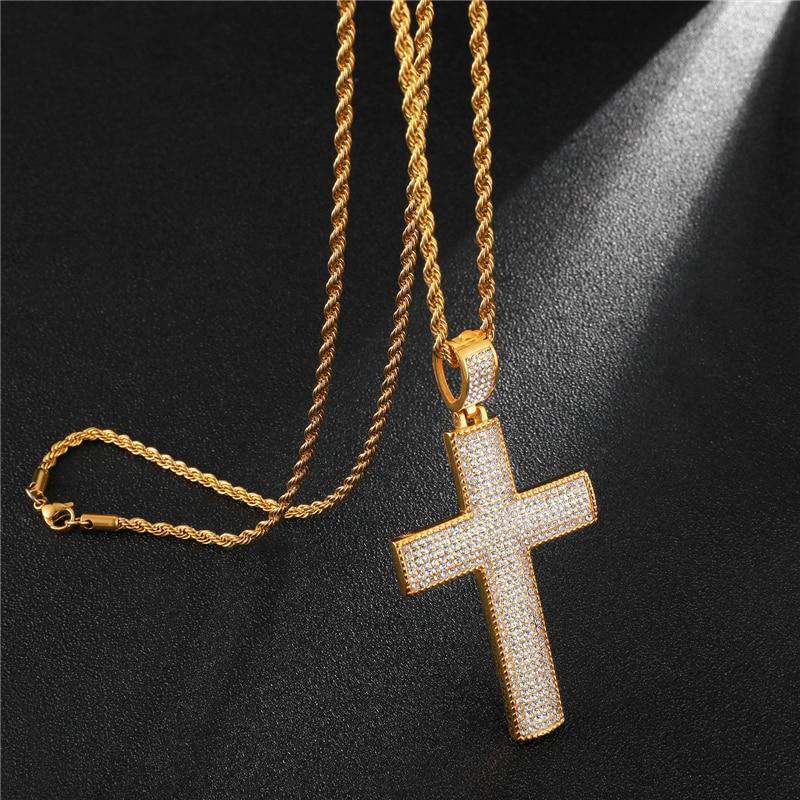 VVS Jewelry hip hop jewelry Pendants With Chains VVS Cross Pendant