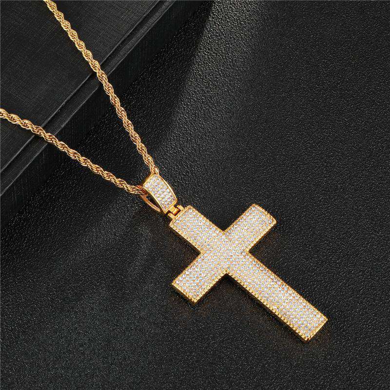 VVS Jewelry hip hop jewelry Pendants With Chains VVS Cross Pendant