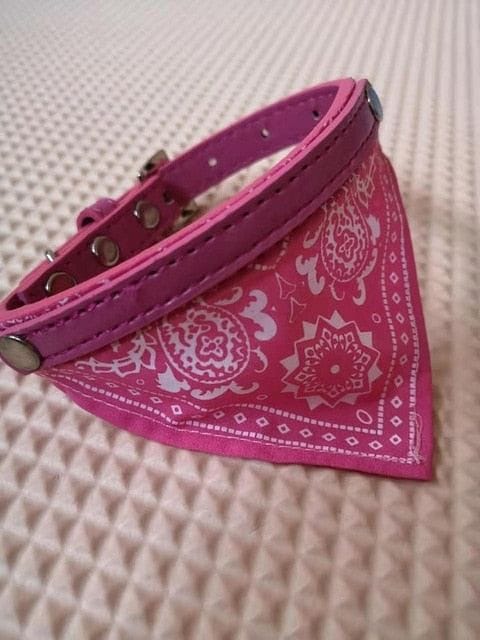 VVS Jewelry hip hop jewelry Pink / M Custom Dog/Cat Collar Bandana