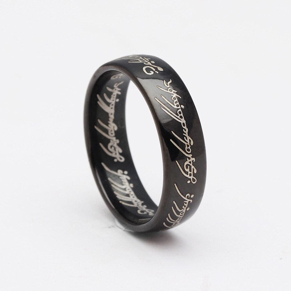 VVS Jewelry hip hop jewelry Rings LOTR One Ring Gold Plated Tungsten Carbide Ring Replica