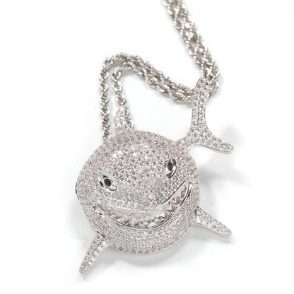VVS Jewelry hip hop jewelry Shark 6IX9INE Bling Pendant Necklace