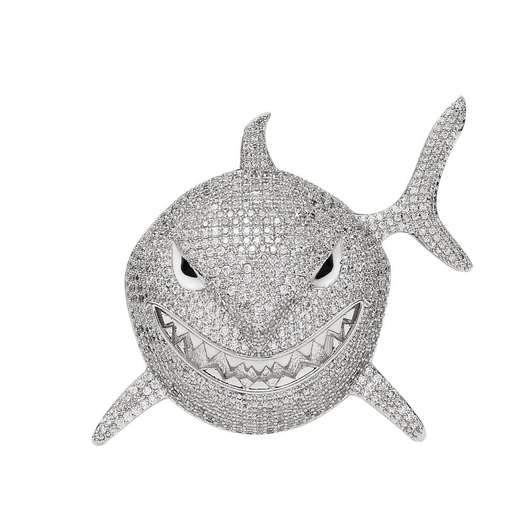 VVS Jewelry hip hop jewelry Shark 6IX9INE Bling Pendant Necklace