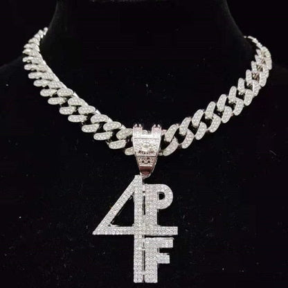 VVS Jewelry hip hop jewelry Silver/Cuban Chain / 20inch VVS Jewelry Lil Baby 4PF Cuban Chain Replica