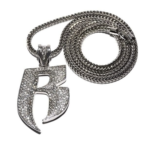 VVS Jewelry hip hop jewelry Silver VVS Jewelry RUFF RYDERS Replica Iced Pendant Chain