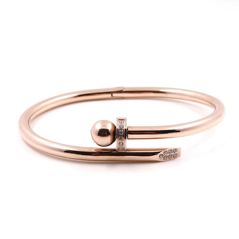 VVS Jewelry hip hop jewelry Stainless Steel Screw Bangle Bracelet