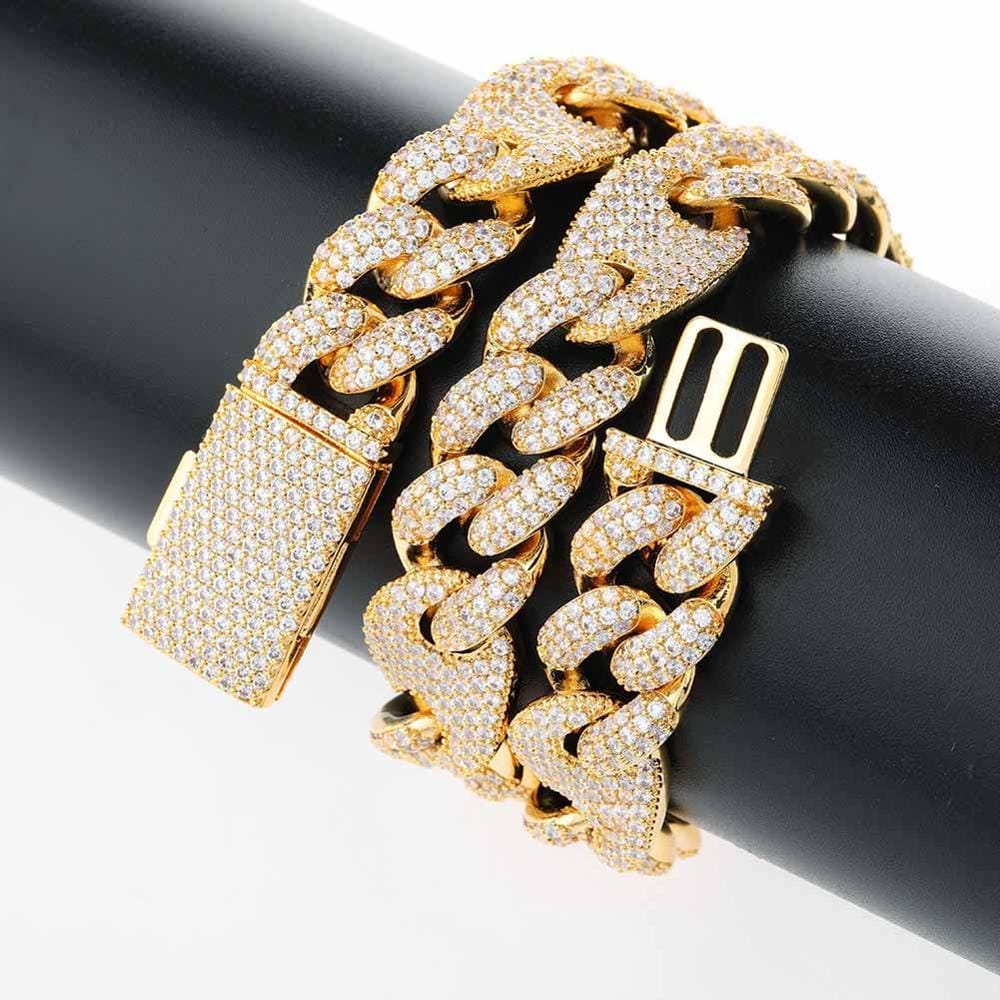 VVS Jewelry hip hop jewelry The Box Cuban Gucci Link Chain