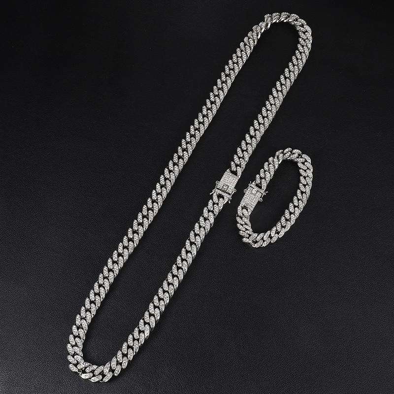 VVS Jewelry hip hop jewelry VVS Jewelry 14k Gold/Silver Chain + FREE Bracelet Bundle - (TODAY ONLY QUICK DELIVERY)