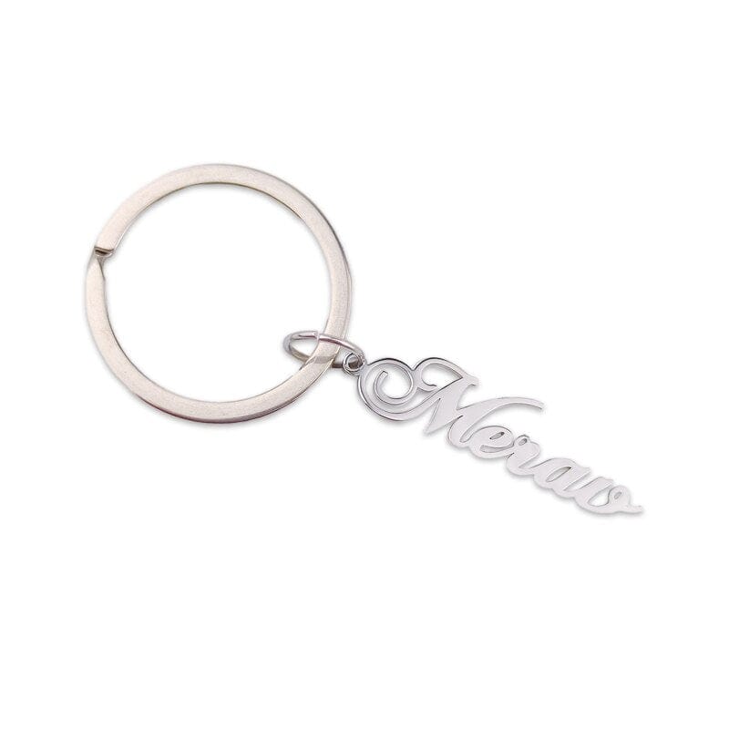 VVS Jewelry hip hop jewelry VVS Jewelry Custom Cursive Name Keychain