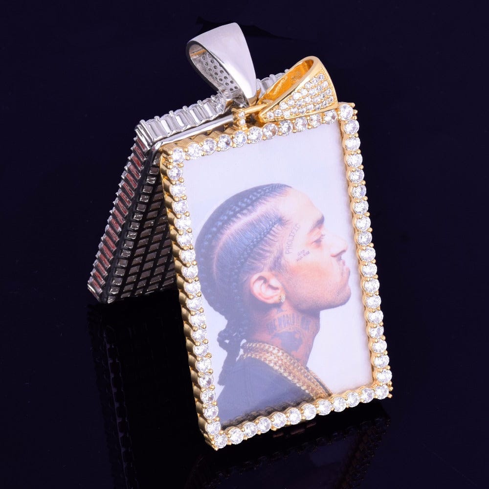 VVS Jewelry hip hop jewelry VVS Jewelry Custom Photo Square Medallion Chain