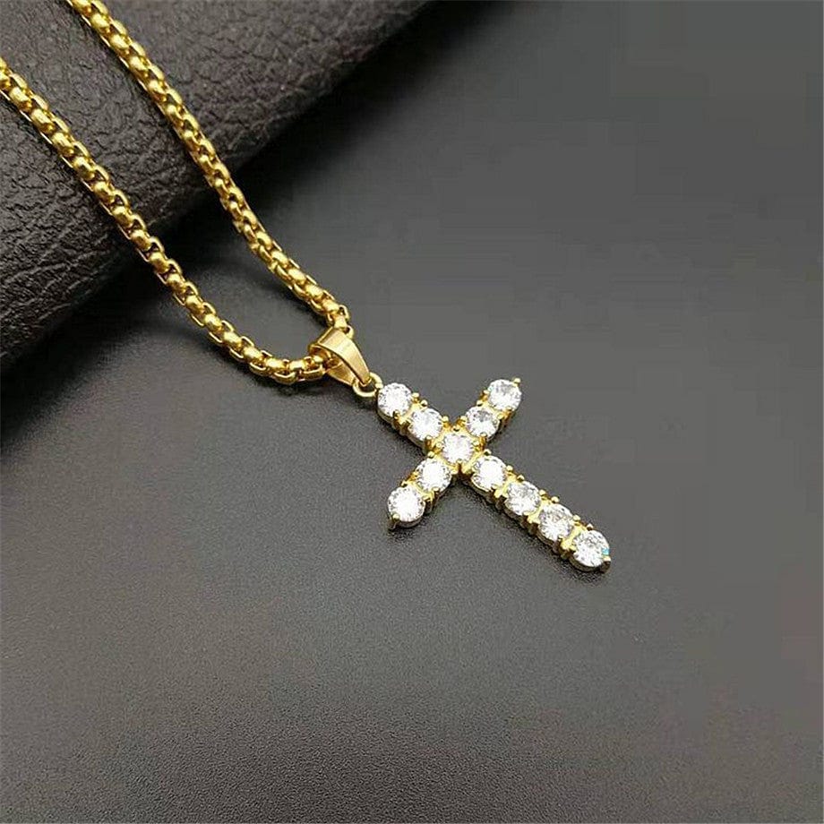 VVS Jewelry hip hop jewelry VVS Jewelry CZ Iced Diamond Cross