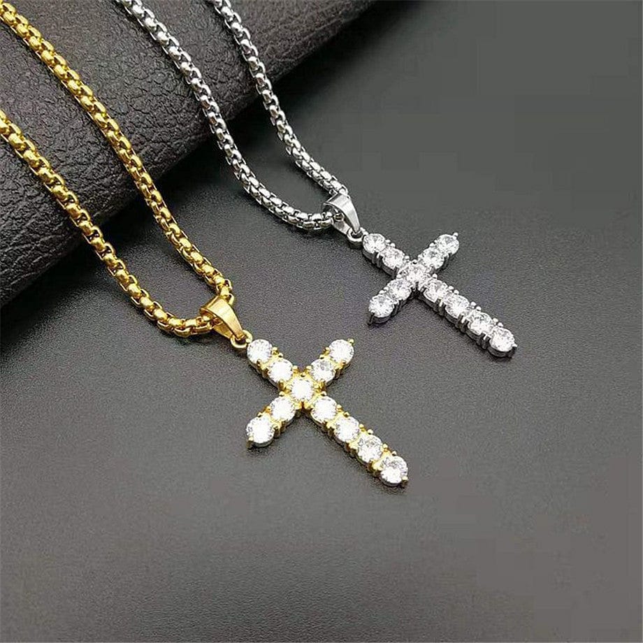 VVS Jewelry hip hop jewelry VVS Jewelry CZ Iced Diamond Cross