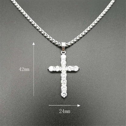 VVS Jewelry hip hop jewelry VVS Jewelry CZ Iced Diamond Cross