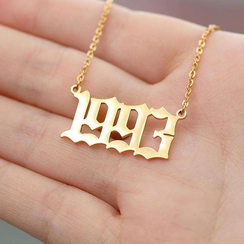 VVS Jewelry hip hop jewelry VVS Jewelry FREE Birth Year Necklace