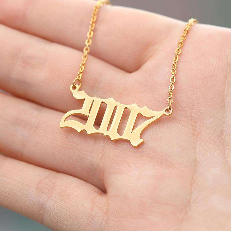 VVS Jewelry hip hop jewelry VVS Jewelry FREE Birth Year Necklace