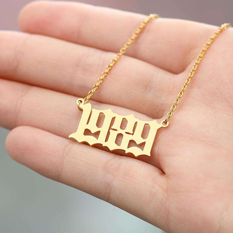 VVS Jewelry hip hop jewelry VVS Jewelry FREE Birth Year Necklace