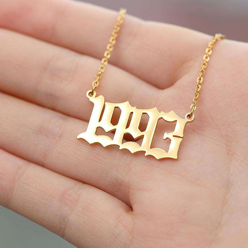 VVS Jewelry hip hop jewelry VVS Jewelry FREE Birth Year Necklace