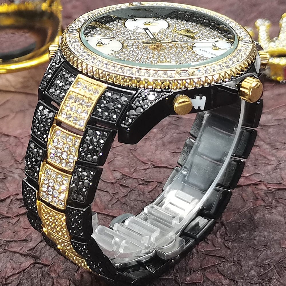 VVS Jewelry hip hop jewelry VVS Jewelry Fully Iced Area Codez Bling Watch