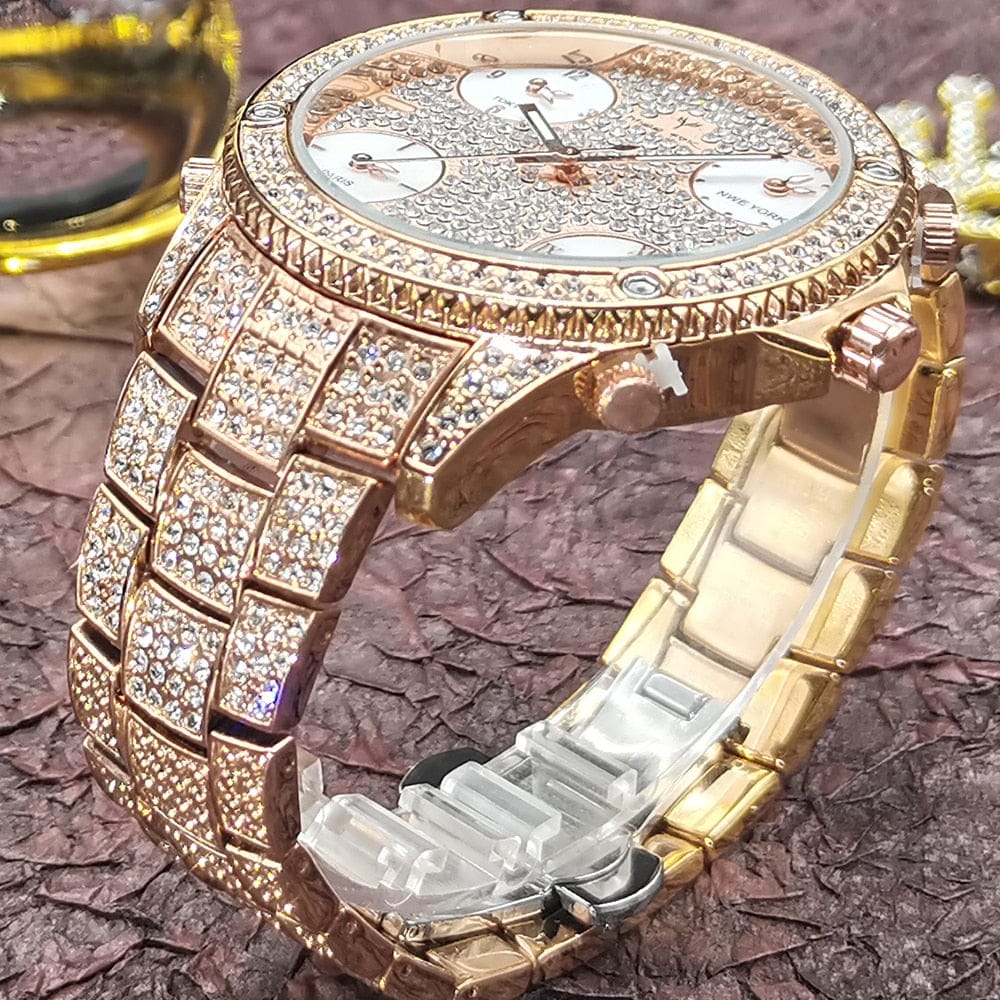 VVS Jewelry hip hop jewelry VVS Jewelry Fully Iced Area Codez Bling Watch