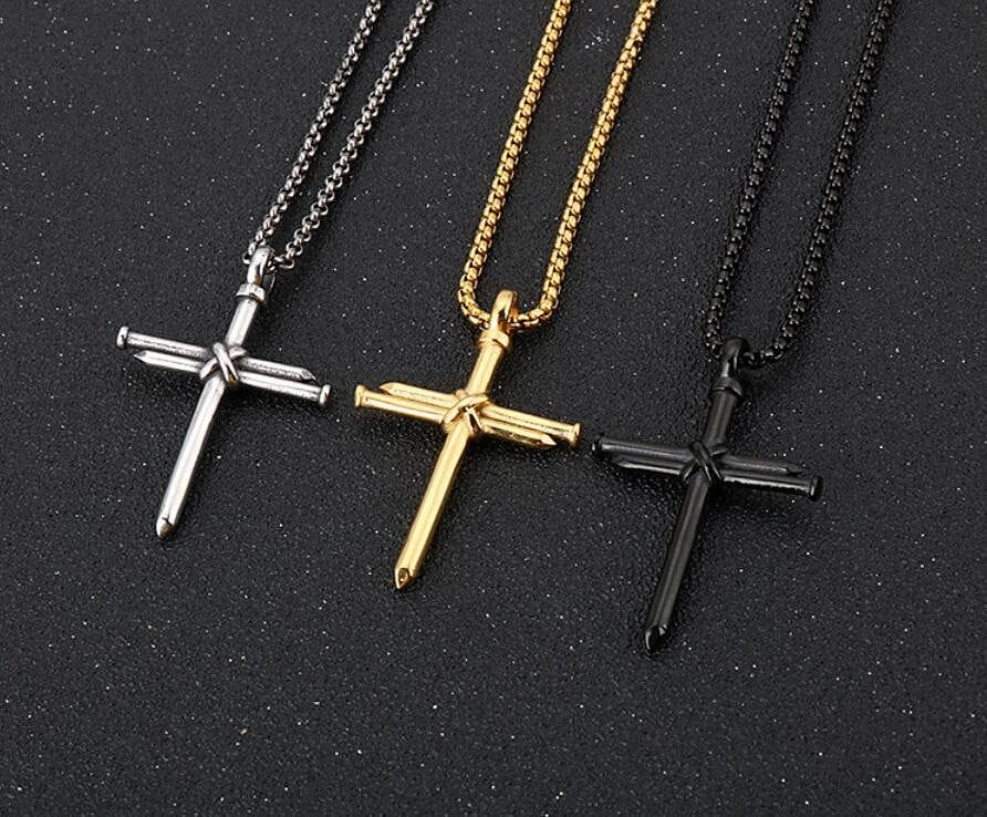 VVS Jewelry hip hop jewelry VVS Jewerly Nail Cross Pendant Chain