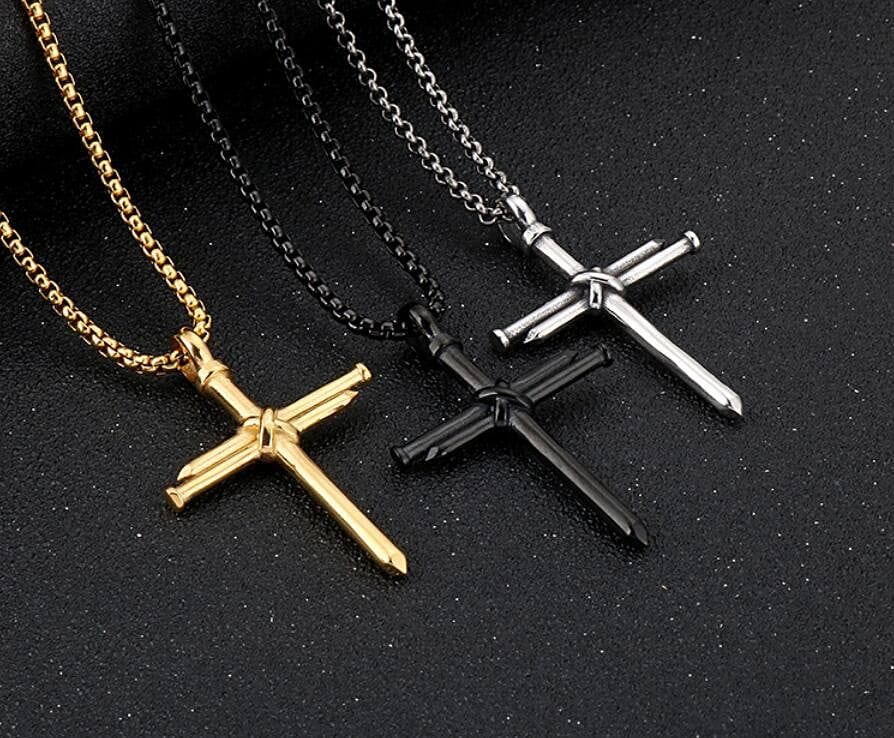 VVS Jewelry hip hop jewelry VVS Jewerly Nail Cross Pendant Chain