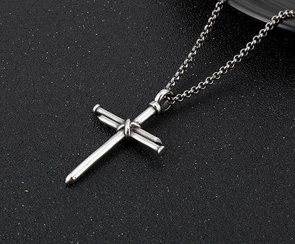 VVS Jewelry hip hop jewelry VVS Jewerly Nail Cross Pendant Chain