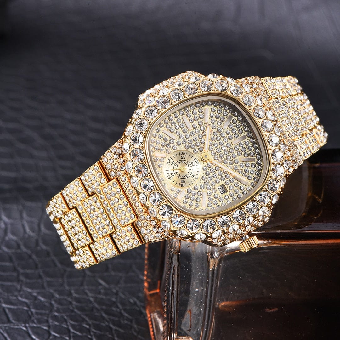 VVS Jewelry hip hop jewelry Watch VVS Jewelry Chronograph Shine Iced out Watch