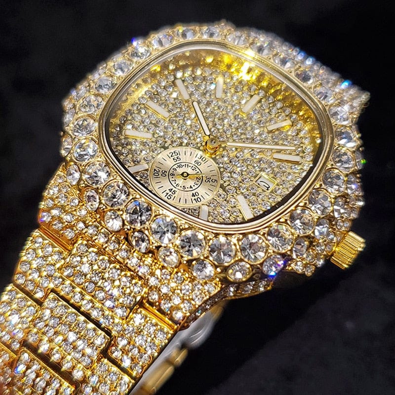 VVS Jewelry hip hop jewelry Watch VVS Jewelry Chronograph Shine Iced out Watch