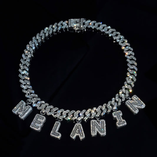 Custom Name Cuban Baguette Necklace