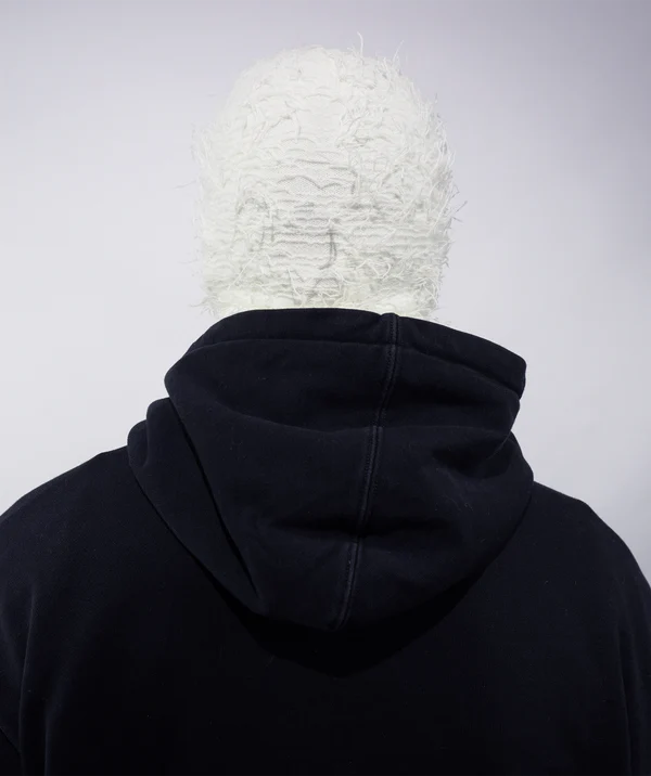 White Distressed Balaclava